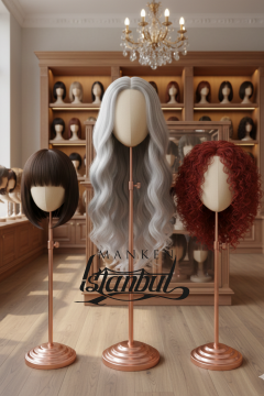 Delüks Yükseklik Ayarlanabilir Özel Kumaş Kafa Mankeni