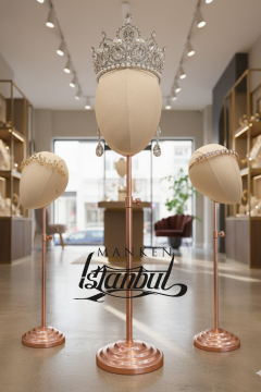 Delüks Yükseklik Ayarlanabilir Özel Kumaş Kafa Mankeni