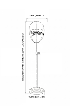 Delüks Yükseklik Ayarlanabilir Özel Kumaş Kafa Mankeni