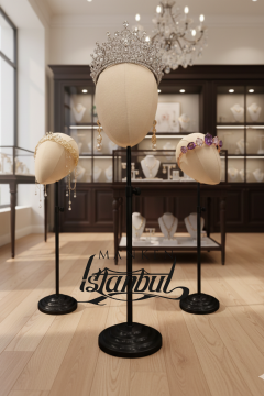 Delüks Yükseklik Ayarlanabilir Özel Kumaş Kafa Mankeni