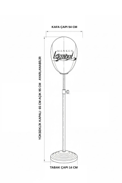 Delüks Yükseklik Ayarlanabilir Özel Kumaş Kafa Mankeni