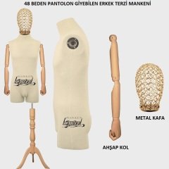 Pantolon Giyebilen Erkek Terzi Vitrin Mankeni Vitrin Mankeni