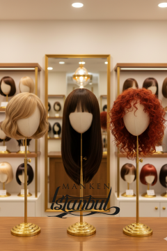 Delüks Yükseklik Ayarlanabilir Özel Kumaş Kafa Mankeni