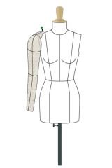 Sünger İğne Batabilen Seyyar Kol Sağ Taraf 36/38/40 Prova Mankeni Kolu