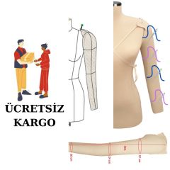 Sünger İğne Batabilen Seyyar Sol Taraf 36/38/40 Prova Mankeni Kolu