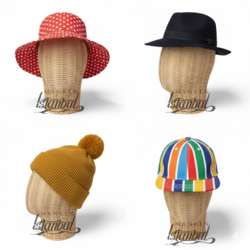 El Yapımı Rattan Kafa Mankeni Doğal Şık Sunumun Anahtarı