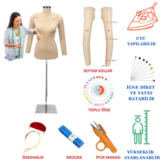 Seyyar Kollu Sünger İğne Batabilen Terzi Mankeni Prova Mankeni