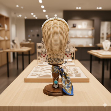 El Yapımı Rattan Kafa Mankeni Doğal Şık Sunumun Anahtarı