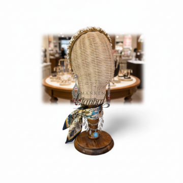 El Yapımı Rattan Kafa Mankeni Doğal Şık Sunumun Anahtarı