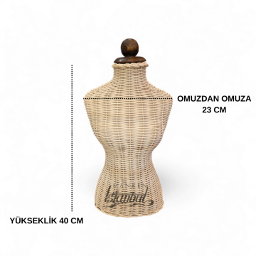 Rattan El Yapımı Takı ve Kuyumcu Mankeni - Doğal Ve Şık