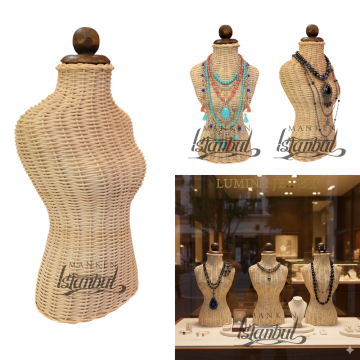Rattan El Yapımı Takı ve Kuyumcu Mankeni - Doğal Ve Şık