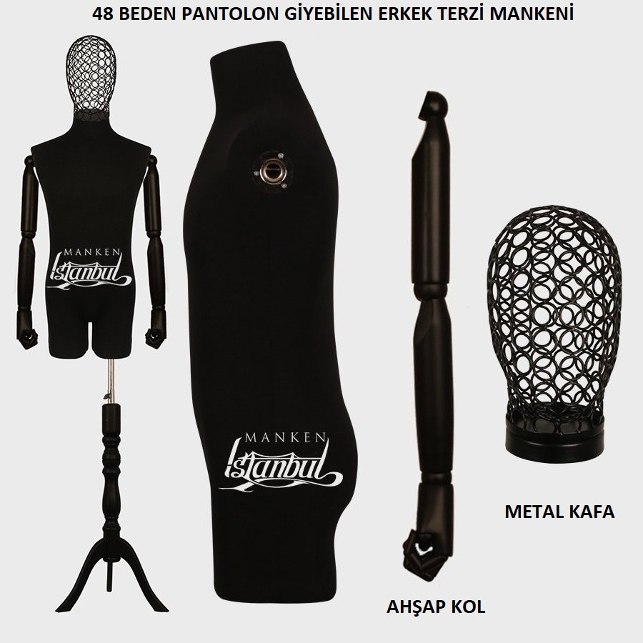 Pantolon Giyebilen Erkek Terzi Vitrin Mankeni