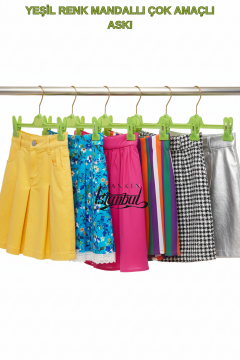 10 Adet Mandallı Yeşil Pantolon, Etek ve Mayo Ürünlerinde Akıllı Sergileme