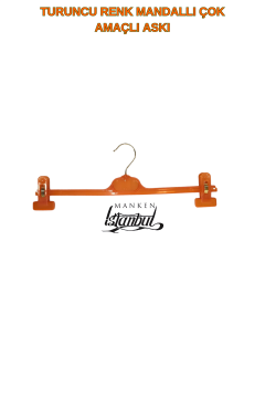 10 Adet Mandallı Turuncu Pantolon, Etek ve Mayo Askısı