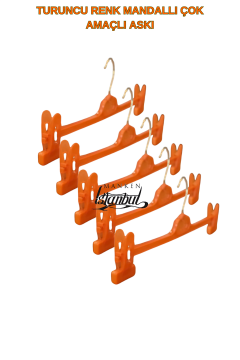 10 Adet Mandallı Turuncu Pantolon, Etek ve Mayo Askısı