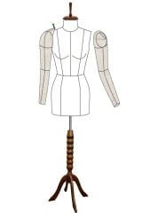 Seyyar Kollu Sünger İğne Batabilen Terzi Mankeni Prova Mankeni