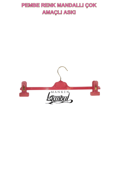 10 Adet Mandallı Pembe Pantolon, Etek ve Mayo Askısı