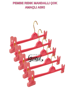 10 Adet Mandallı Pembe Pantolon, Etek ve Mayo Ürünlerinde Akıllı Sergileme