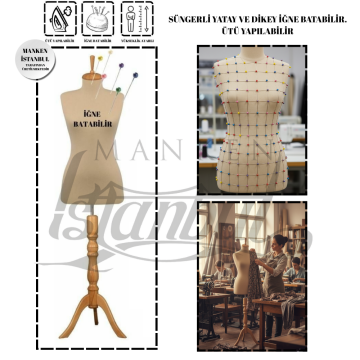 Süngerli Terzi Prova Mankeni 34-46 Beden Arası