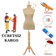 Dikiş Setli Seyyar Kollu İğne Batan Terzi Prova Mankeni