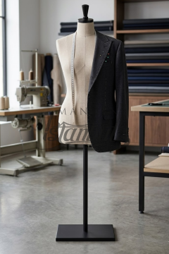 Siyah Metal Terzi Mankeni Ayağı