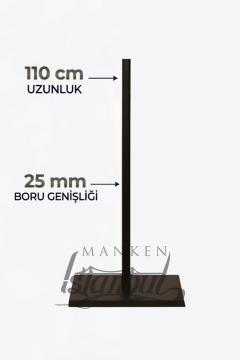 Siyah Metal Terzi Mankeni Ayağı