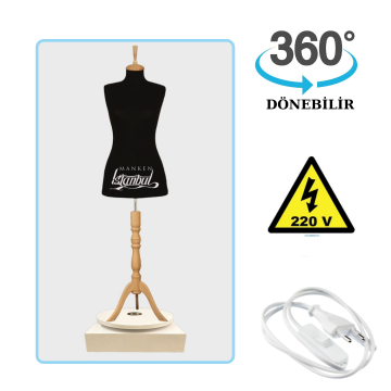 Döner Standlı Bayan Terzi Mankeni Vitrin Mankeni