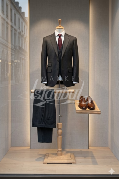 De Lüks Ham Ahşap Terzi Mankeni Ayağı