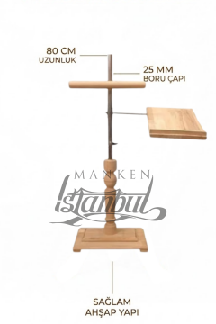 De Lüks Ham Ahşap Terzi Mankeni Ayağı