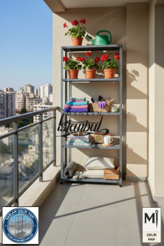31x93x200 Ev Tipi | Balkon Kiler Ardiye Rafı | 5 Kat