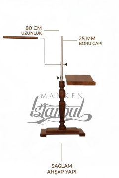 De Lüks Ceviz Ahşap Terzi Mankeni Ayağı