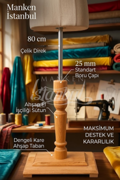 Mobilya Ahşap Ham Terzi Mankeni Ayağı