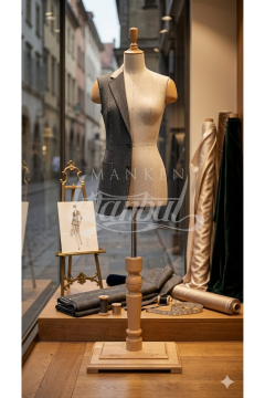 Mobilya Ahşap Ham Terzi Mankeni Ayağı