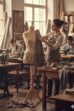 Giydirilebilir Bej Renk Terzi Mankeni Kumaşı