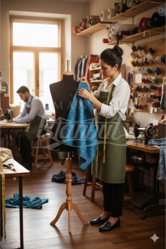 Giydirilebilir Siyah Renk Terzi Mankeni Kumaşı