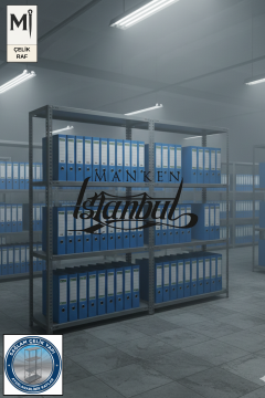 43x186x200 Çelik Raf | Civatalı Metal Depo Rafı | 4 Kat