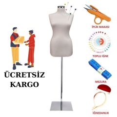 Dikiş Setli Süngerli İğne Batan Terzi Mankeni Prova Mankeni