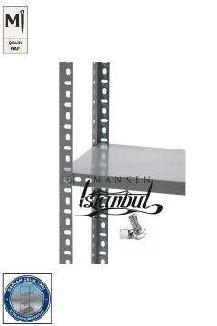 43x186x250 Çelik Raf | Civatalı Metal Depo Rafı | 5 Kat