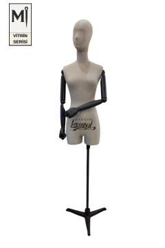 Pinokyo Ahşap Kollu Vitrin Mankeni 34-46