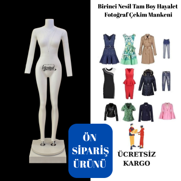 (ÖN SİPARİŞ) 1.Nesil Fotoğraf Bayan Çekim Mankeni Hayalet Manken- Ghost Mannequin