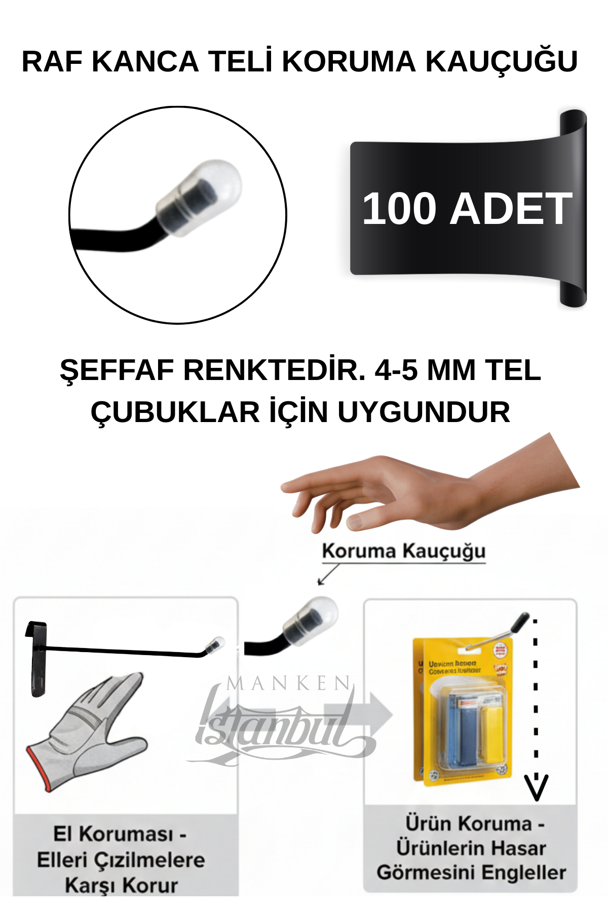 Tel Kanca Koruma Kauçuğu