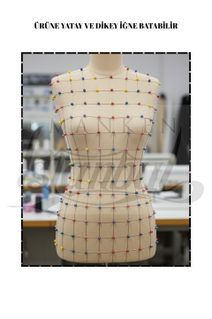 360° Elektrikli Döner Stantlı Vitrin Mankeni Terzi Mankeni