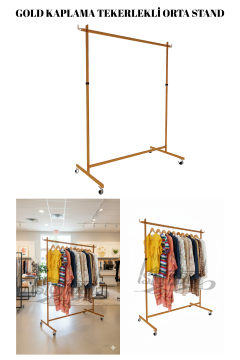 Yüksek Kalite Gold Kaplama Metal Orta Stant