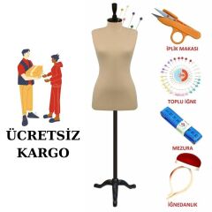 Dikiş Setli  İğne Batabilen Terzi Mankeni Prova Mankeni