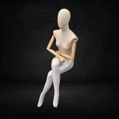 Yüksek Kalite Oturan Bayan Vitrin Mankeni