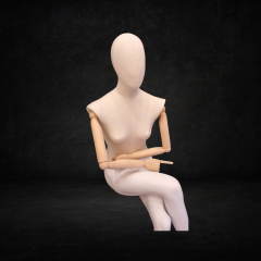 Yüksek Kalite Oturan Bayan Vitrin Mankeni