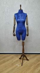 38 Beden Pantolon Giyen Ahşap Kollu Terzi Vitrin Mankeni