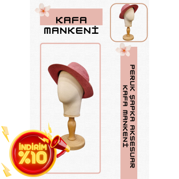 Bayan kumaş kaplı kafa mankeni-Aksesuar Mankeni