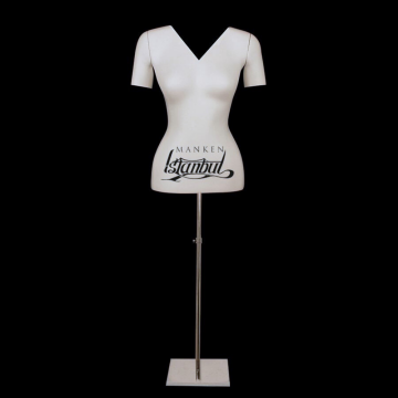 V Yaka M Beden Fotoğraf Çekimi İçin Bayan Hayalet Manken