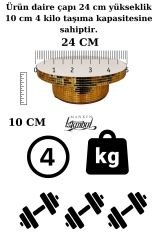 24 Cm Çapında  Çok Amaçlı Gold Döner Platform